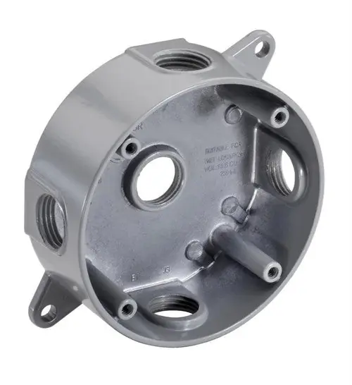 Topaz WRB1575 3/4 inches 5 Hole 4 inches Round Weatherproof Box (1 Pack)
