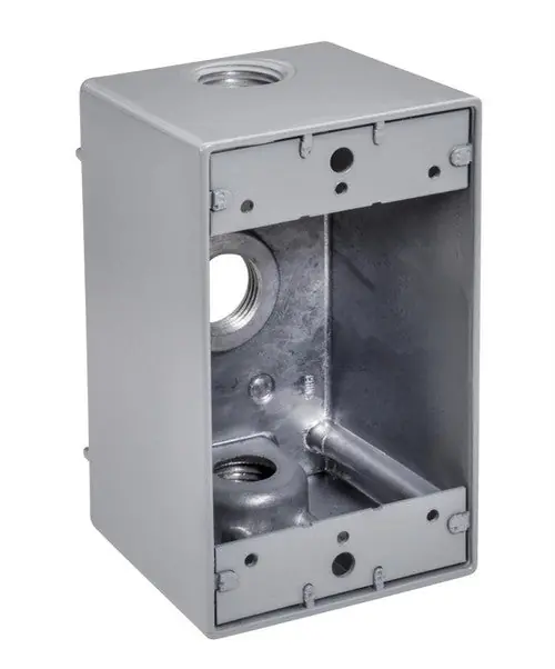 Tops WDB1375 3/4 inches 3 Hole Deep Single Gang Weatherproof Box (1 Pack)