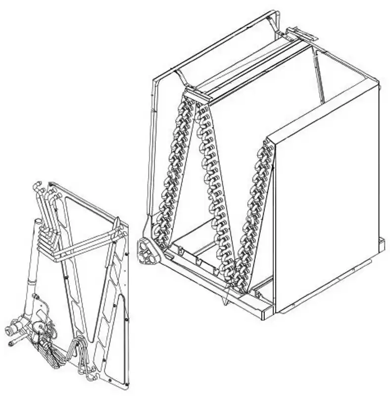 Ruud RCH4824STAVUA Evaporator Coil 4 Ton