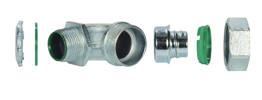 Sepco SLT37T 1 in Liquidtight 90-Degree Insulated Throat Connector Malleable Iron