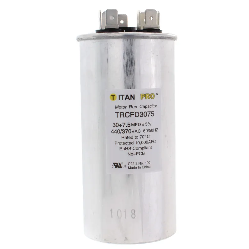 Titan Pro TRCFD3075 Motor Dual Run Cap 30/7.5 MFD 370-440V