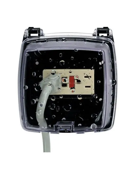 Intermatic WP1010 NEMA 3R 1-Gang Vertical Hinge 3-1/8 Inch Die-Cast Weatherproof Receptacle Cover