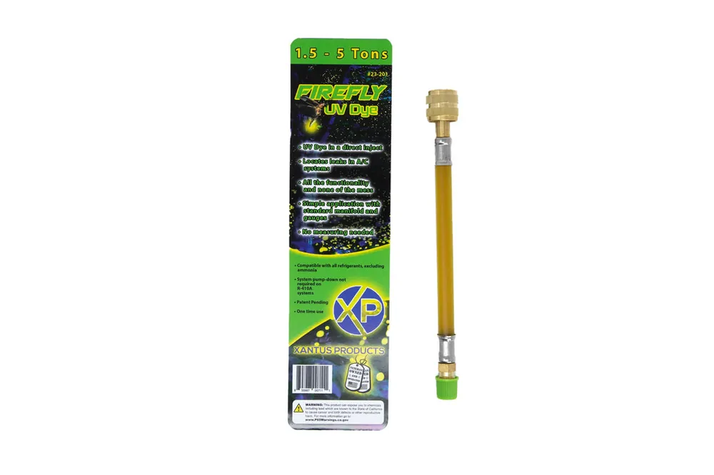 Xantus Products 23-201 Firefly UV Dye Direct Inject AC Leak Detector 1.5 - 5 Ton