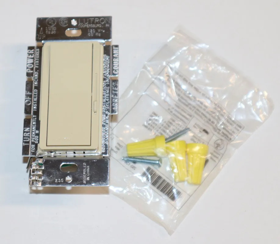 Lutron DV600PIV Diva Incandescent Dimmer 600 W