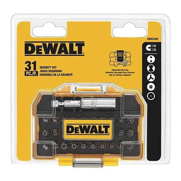 Zoro G7420436 Dewalt 31 Piece Screwdriver Bit Set 1/4 inches Hex Shank Size