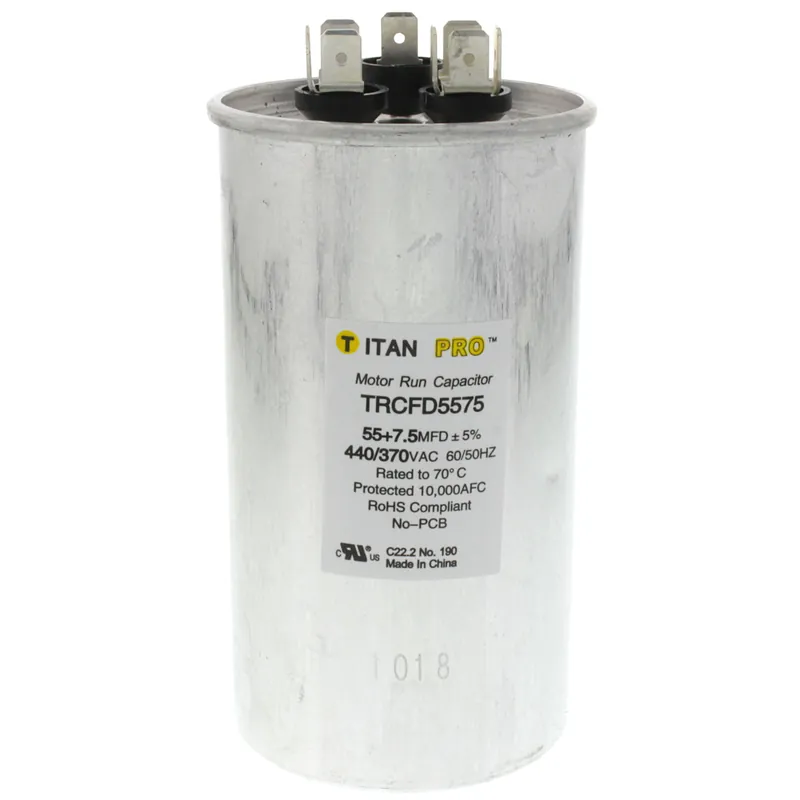 Titan Pro TRCFD5575 Motor Dual Run Cap 55/7.5 MFD 370-440V