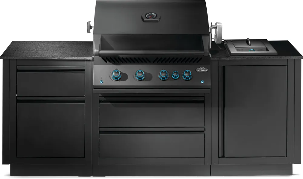 Napoleon Bbq ODK300-BIG32RBPMK-1 OASIS 300 Outdoor Kitchen with 700 Series 32-Inch 4-Burner Gas Grill with Infrared Rear Burner, Rotisserie Kit and Side Burner