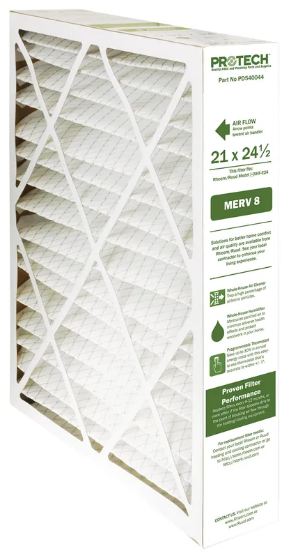 Ruud PD540044 Protech 21x24.5x5 MERV 8 Filter