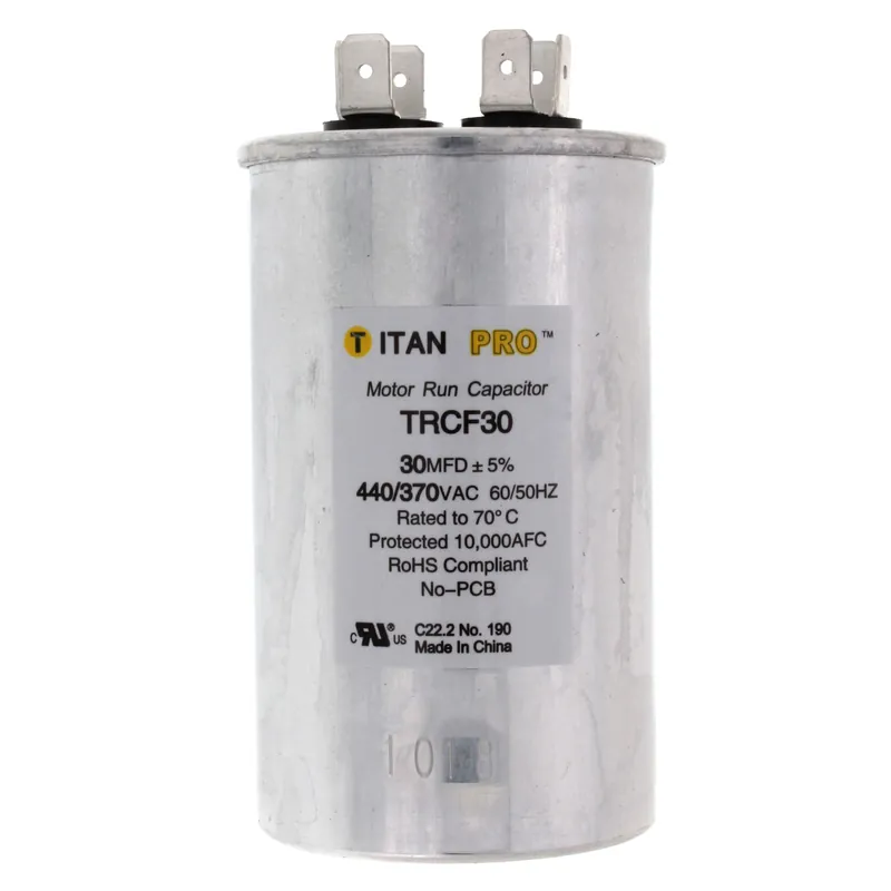 Titan Pro TRCF30 Motor Run Capacitor 30 MFD 3-5/8 in. H