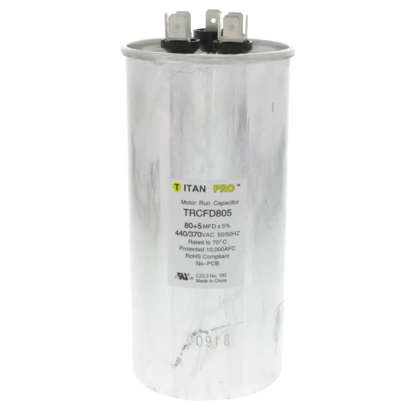 Titan Pro TRCFD805 Motor Dual Run Cap 80/5 MFD 370-440V