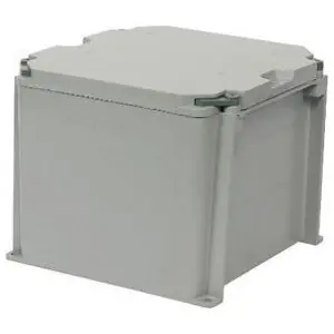 Pvc JBX887 Junction Box, Screw Cover, Pvc, Molded Mounting Feet, 8 x 8 x 7