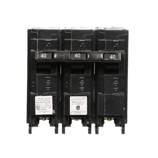 Ite Q340H Siemens 40 amp three-pole type QPH 22kA circuit breaker