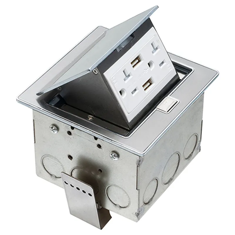 Arlington FLBT4400USS Counter Top Box 20A TR Decorator Receptacle with (2) USB Ports