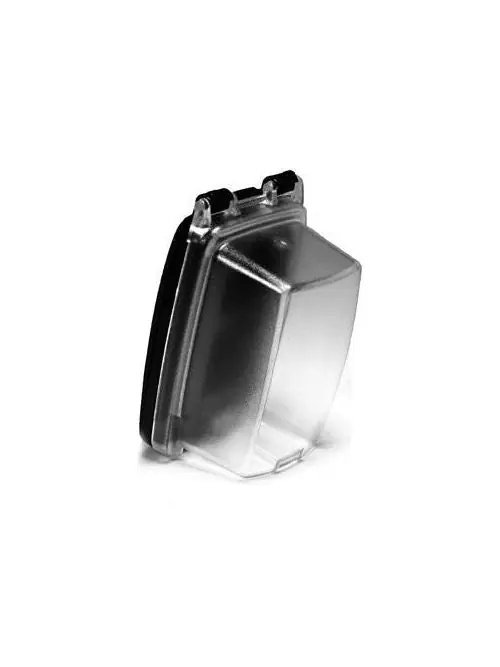 Intermatic WP1030 NEMA 3R 2-Gang 3-1/8 Inch Clear Weatherproof Receptacle Cover