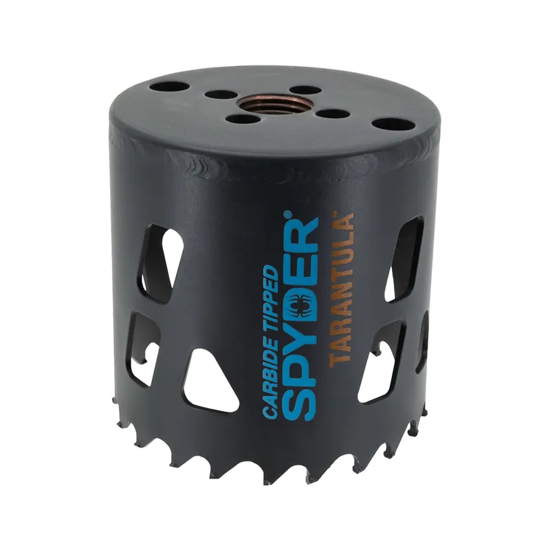 Spyder 600911CF 2-5/8 inches carbide tipped metal/wood cutting hole saw rapid core eject® tarantula™