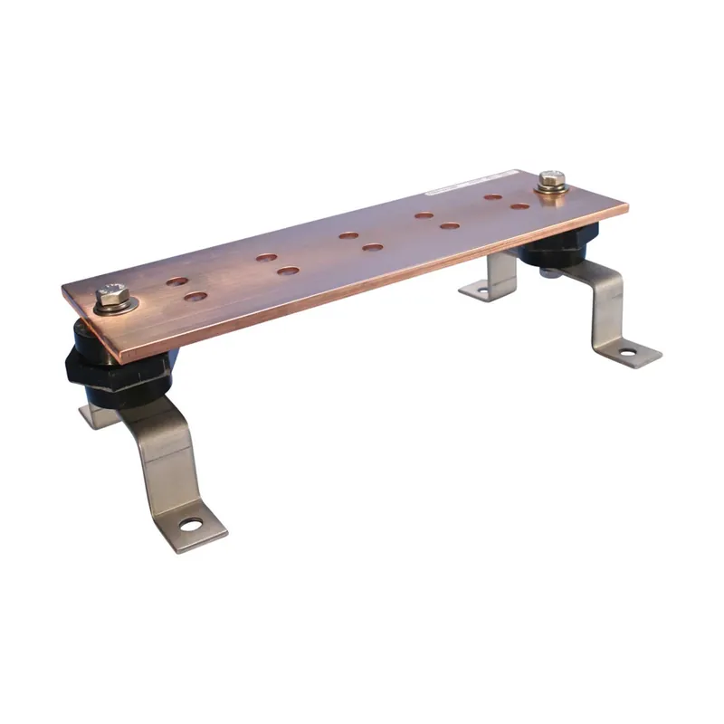 Caddy EGBA14424QQ Grounding Busbar, w/Insulators and Brackets, QQ, 24 inches x 4 inches x 0.25 inches