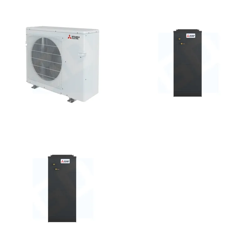 Mitsubishi Multi-Zone 28600 BTU R-454B 18 SEER2 2-Zone Multi-Position Air Handler Heat Pump System - 18K+18K
