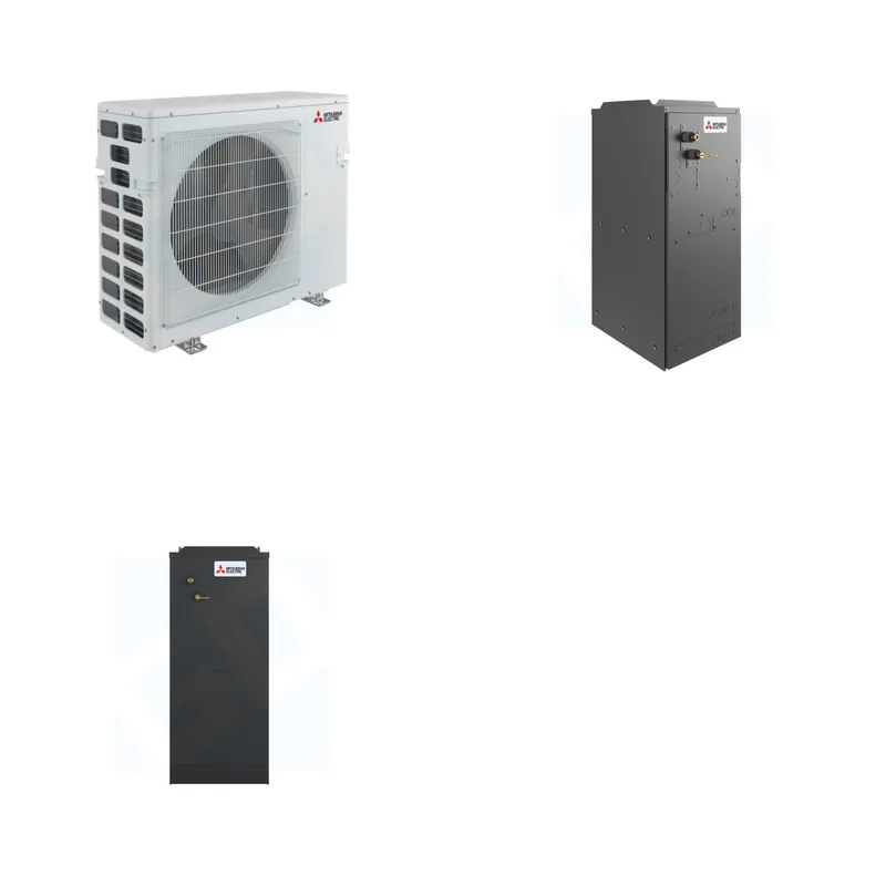 Mitsubishi Multi-Zone 40500 BTU R-454B 18 SEER2 2-Zone Multi-Position Air Handler Heat Pump System - 12K+18K