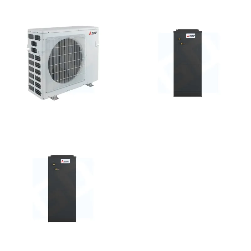Mitsubishi Multi-Zone 40500 BTU R-454B 18 SEER2 2-Zone Multi-Position Air Handler Heat Pump System - 18K+18K