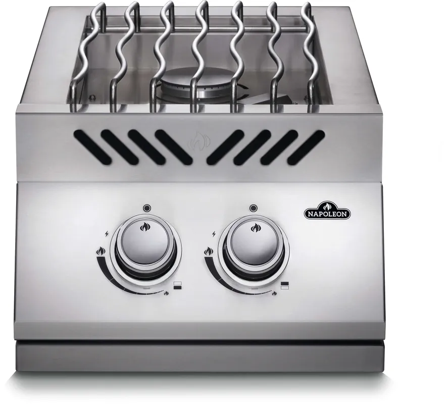 Napoleon Bbq BI12RTNSS Built-in 500 Series Inline Dual Range Top Burner with Stainless Steel Cover