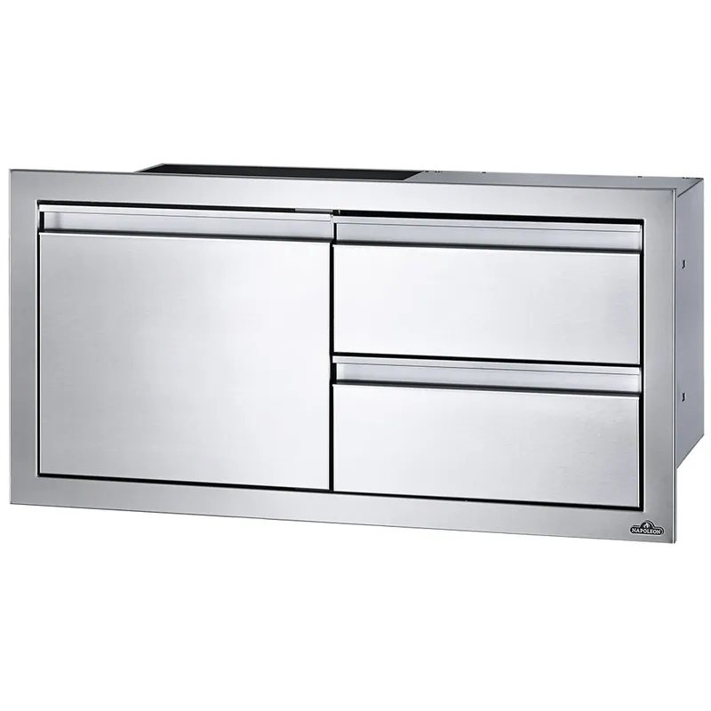 Napoleon Bbq BI-3616-1D2DR 36 x 16 inch Single Door & Double Drawer Combo