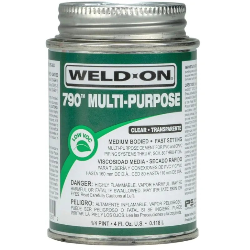 Weld-On 107900051 Multi-Purpose Cement with Applicator Cap 1/4 Pint