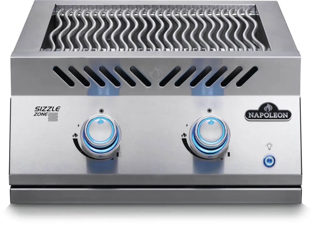 Napoleon Bbq BIB18IRPSS Built-in 700 Series Dual Infrared Burner with Stainless Steel Cover 30,000 BTU