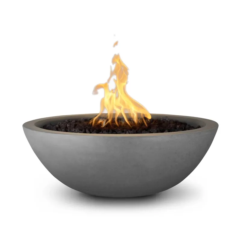 Outdoor Plus OPT-33RFO-NGY-NG Sedona 33 Inch Concrete Match Lit Fire Bowl Natural Gas