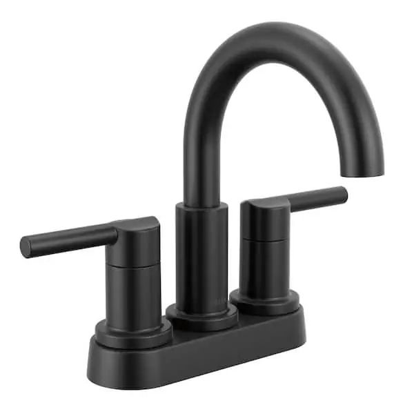 Delta Faucet 25749LF-BL Nicoli Centerset Bathroom Faucet 4 Inch 3 Hole