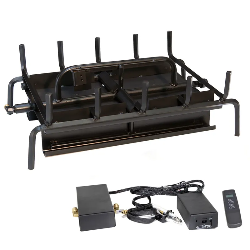 Grand Canyon 3BRN-ST24-LP-MVKEI-GCRK Assembled 24 inches 3 Burner See Through Propane w/Battery Electronic and Remote System