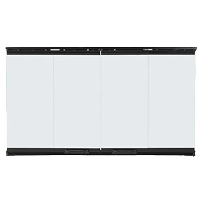 Heat & Glo DM1042 Majestic 42-Inch Original Bi-Fold Glass Doors for Royalton Series, Black Trim