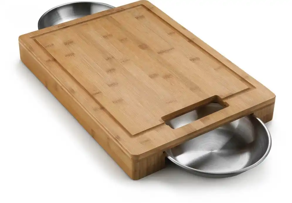 Napoleon Bbq 70012 Cutting Board with Stainless Steel Bowls