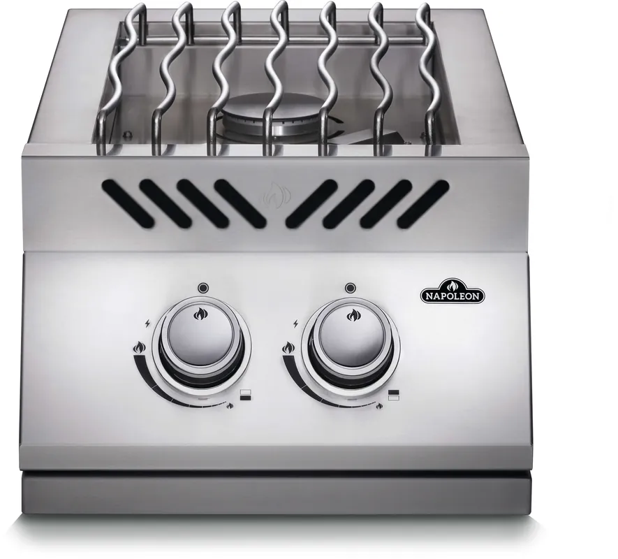 Napoleon Bbq BI12RTPSS Built-in 500 Series Inline Dual Range Top Burner with Stainless Steel Cover
