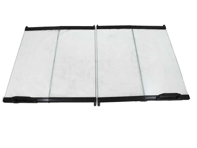 Heat & Glo DM1036 Bi-Fold Glass Doors with Black Trim