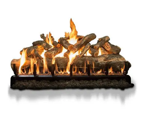 Grand Canyon JUMBOAWOST24LOGS Arizona Weathered Oak Jumbo See-Through Vented Log Set 24in