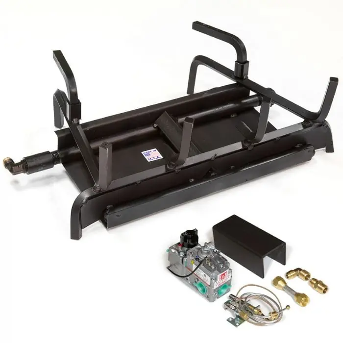 Grand Canyon 2BRN-24-NG-MVK-GCRK 2 Burner System with Millivolt and Remote System 24-Inch