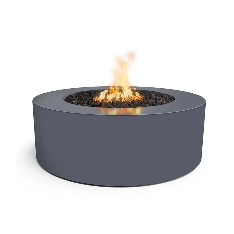 Outdoor Plus OPT-UNYPC72-SLV-LP Unity 72 inches Fire Table, Powder Coated Metal - Fire Pit