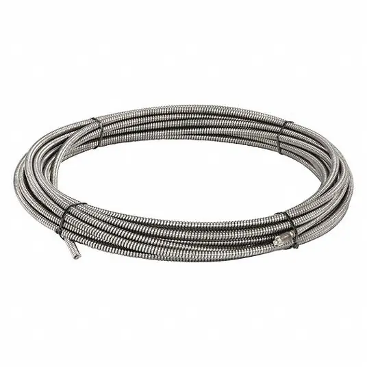 Ridgid 87597 Drain Cleaning Cable 75 ft Lg., 4 in Max. Pipe Dia.