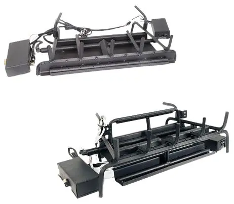 Grand Canyon 3BRN-42-NG-MVKEI-GCRK Gas Logs Black Assembled 42 inches 3-Burner Natural Gas