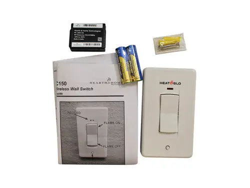 Heat & Glo IFT-RC150-HNG IntelliFire Touch White Wireless Wall Switch REPLACEMENT IFT-RC150-HNG