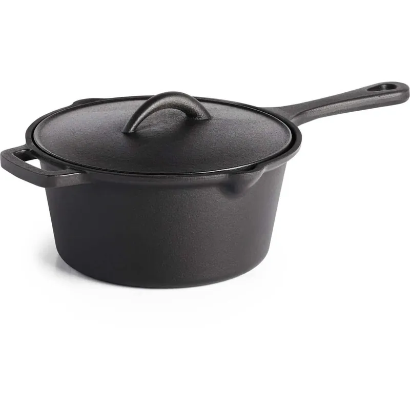Napoleon Bbq 56051 Cast Iron Sauce Pan with Lid 2L