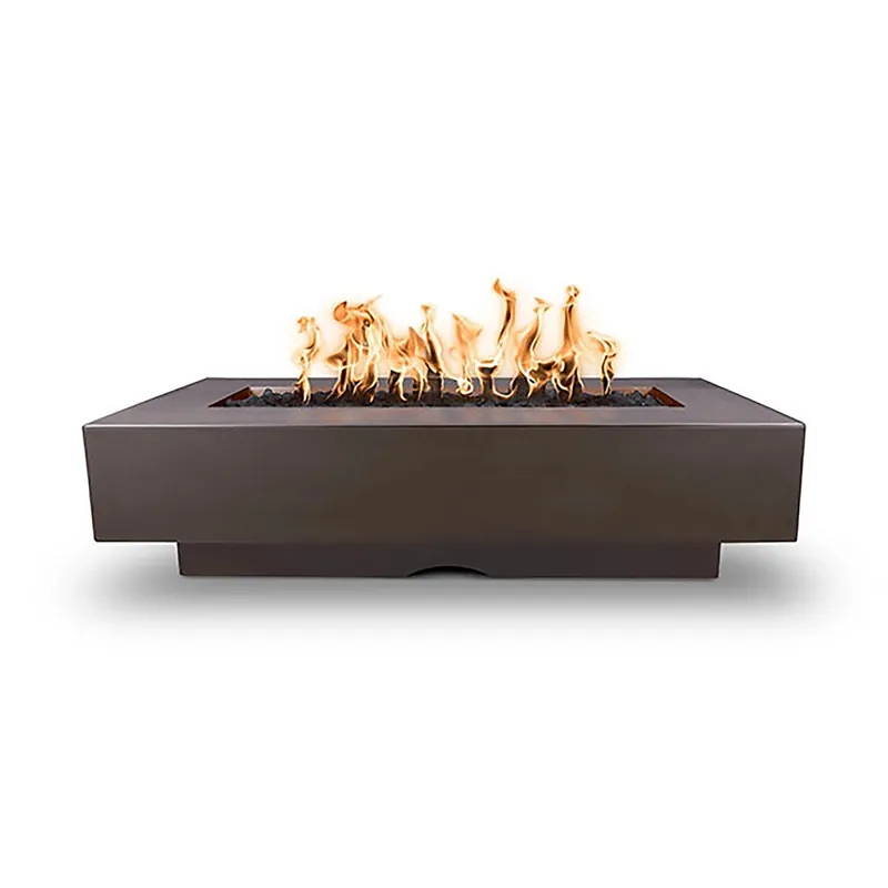 Outdoor Plus Opt-Del7228Ekit-Cst-Ng Del Mar Natural Gas Electronic Ignition Fire Pit 72 inch