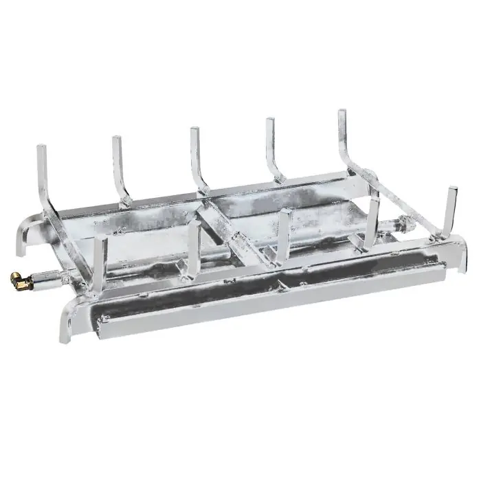 Grand Canyon 2BRN-ST30-SS Gas Logs Stainless Steel 2 Burner See-Through 30 in.