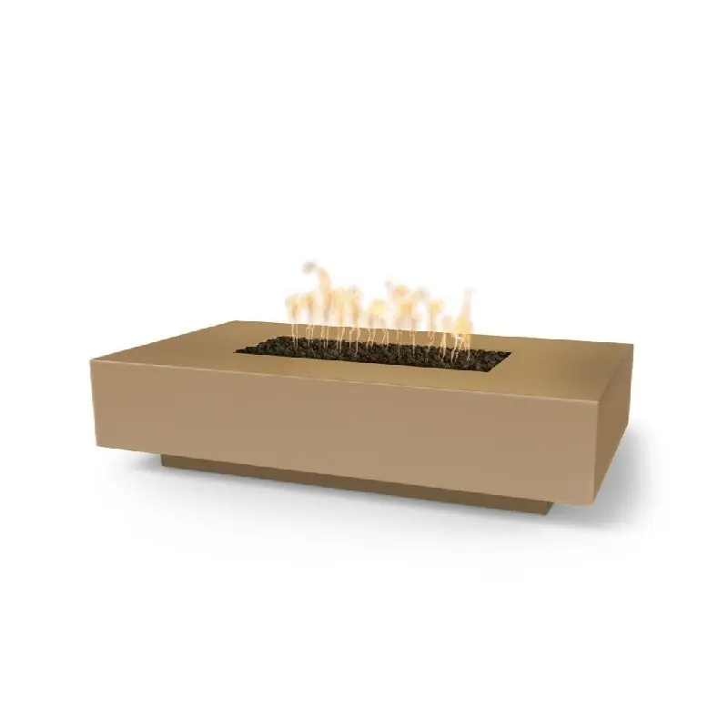 Outdoor Plus Opt-Cbln66ekit-Rwh-Ng Cabo 66 Inch Linear Concrete 110V Electronic Fire Pit Natural Gas