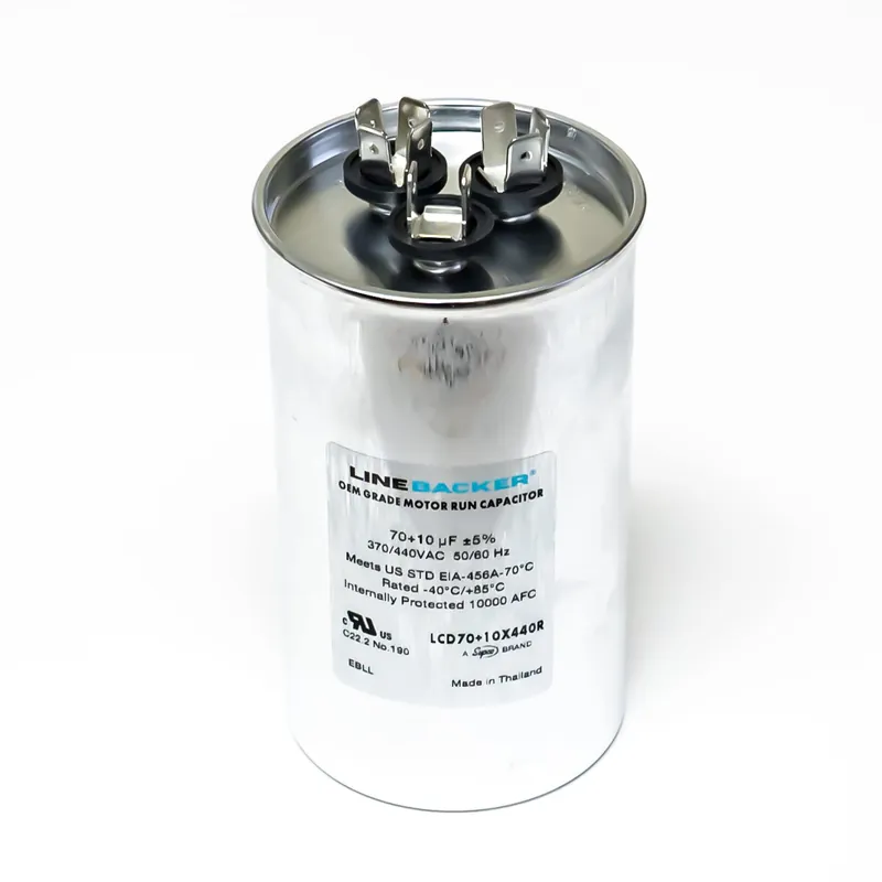 Supco LCD70+10X440R Capacitor Round Dual Run 70 + 10 uf 370/440 Volts LCD70+10X440R
