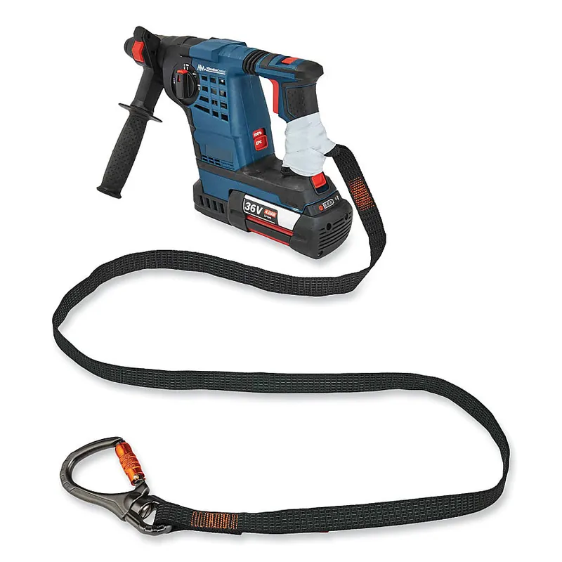 Squids 19137 Tool Lanyard - Double-Locking Swivel Carabiner and Loop - 40lbs
