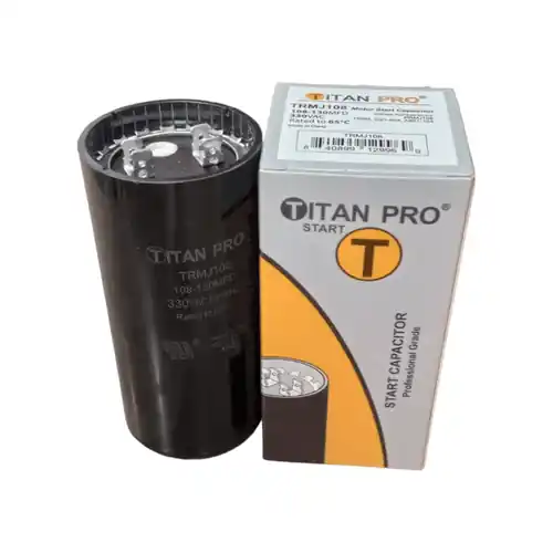 Packard TRMJ108 Titan Pro Motor Start Capacitor 108-130 MFD 330 Volt
