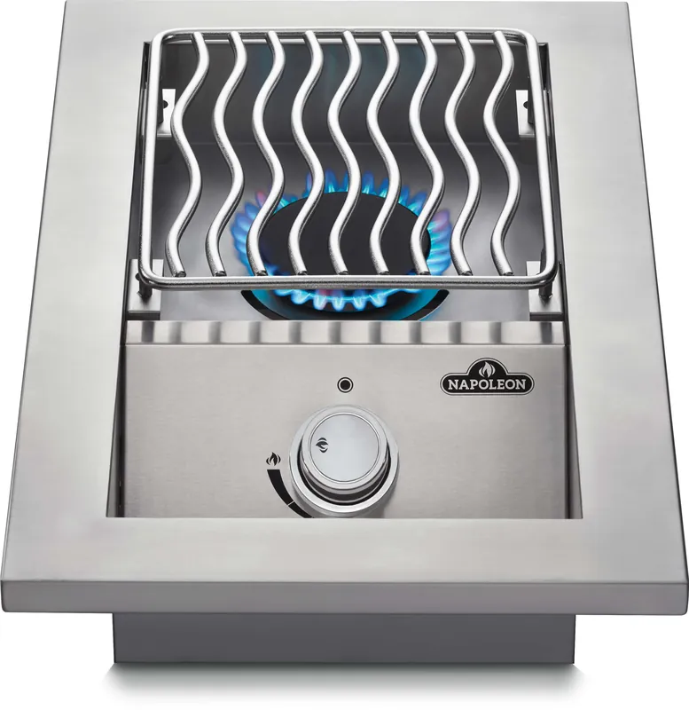 Napoleon Bbq BI10RTNSS Built-in 500 Series Single Range Top Burner with Stainless Steel Cover