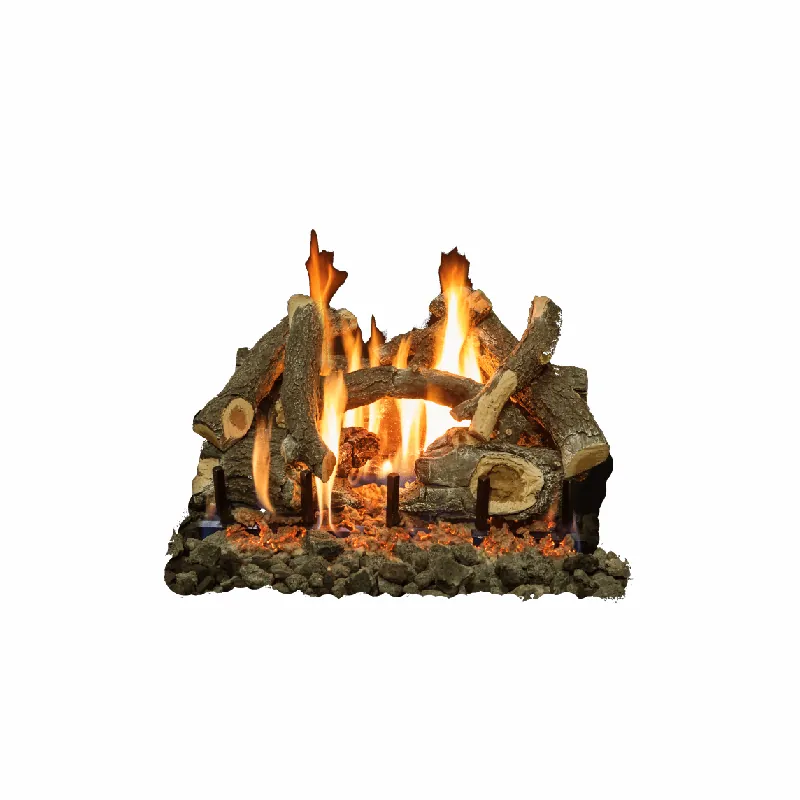 Grand Canyon AWOC24LOGS Arizona Weathered Oak Charred 24 inches 8 Piece Gas Log Set