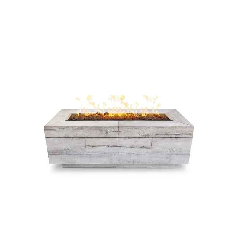 Outdoor Plus OPT-CTL72-OAK-NG Catalina 72 inches Wood Grain Concrete Gas Fire Pit